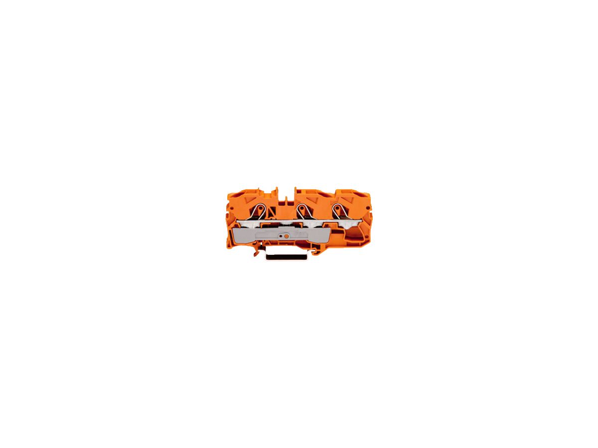 Durchgangsklemme WAGO TOPJOB-S 10mm² 3L orange Serie 2010