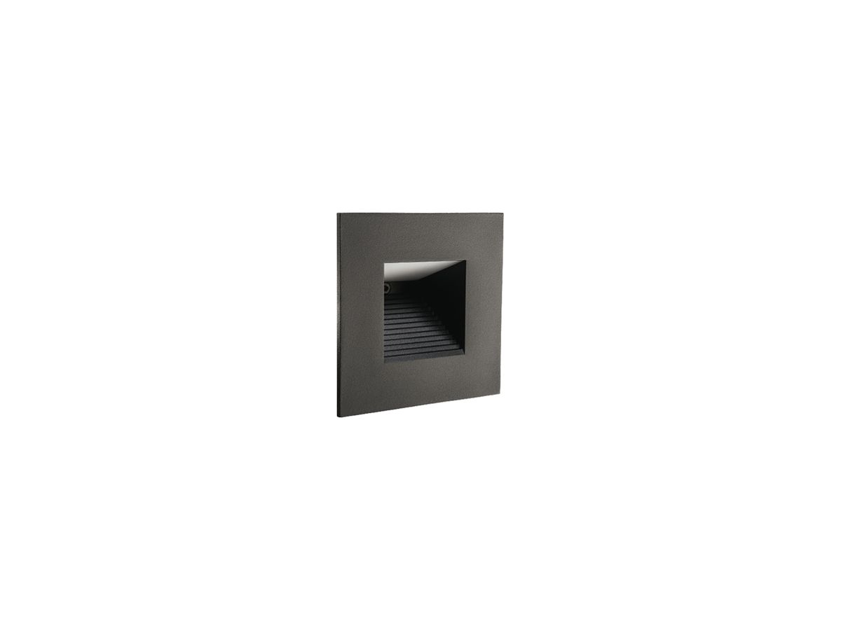 EB-LED-Wandleuchte SG Capella 2W 25lm 2700K DIM 90×90mm schwarz