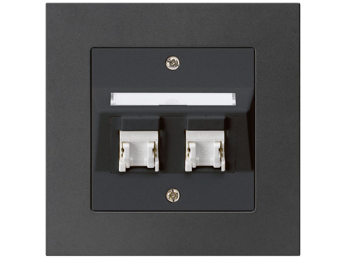 UP-Dose kallysto.pro C Kat.5e 2RJ45/u schwarz