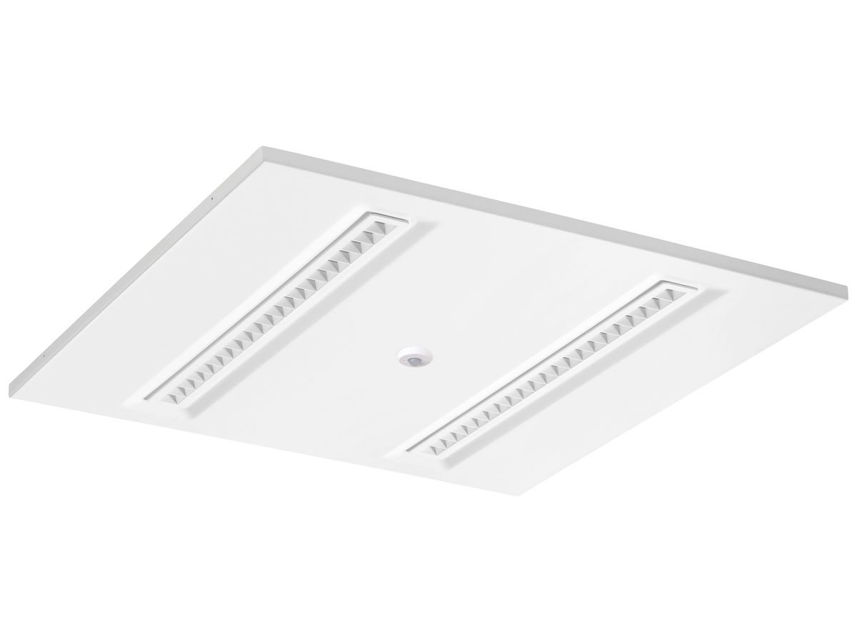 LED-Panelleuchte Sylvania OPTICLIP 600 PIR 27W 3100lm 830 IP20/40 DIM weiss