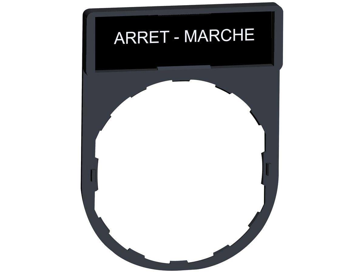 Einlegeschild Schneider Electric Arrêt-Marche