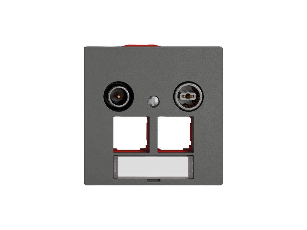 Multimediadose TV-R EDIZIO.liv SNAPFIX® EASYNET f.2×RJ45 S-One 15dB dgu
