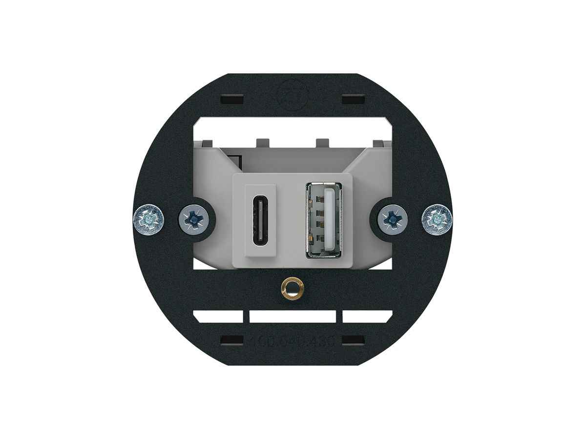 Einsatz zu USB-Ladesteckdose Hager 18W PD 1×Typ A 1×Typ C