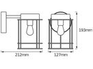 Wandleuchte LDV ENDURA CLASSIC POST DOWN E27 Edelstahl IP44