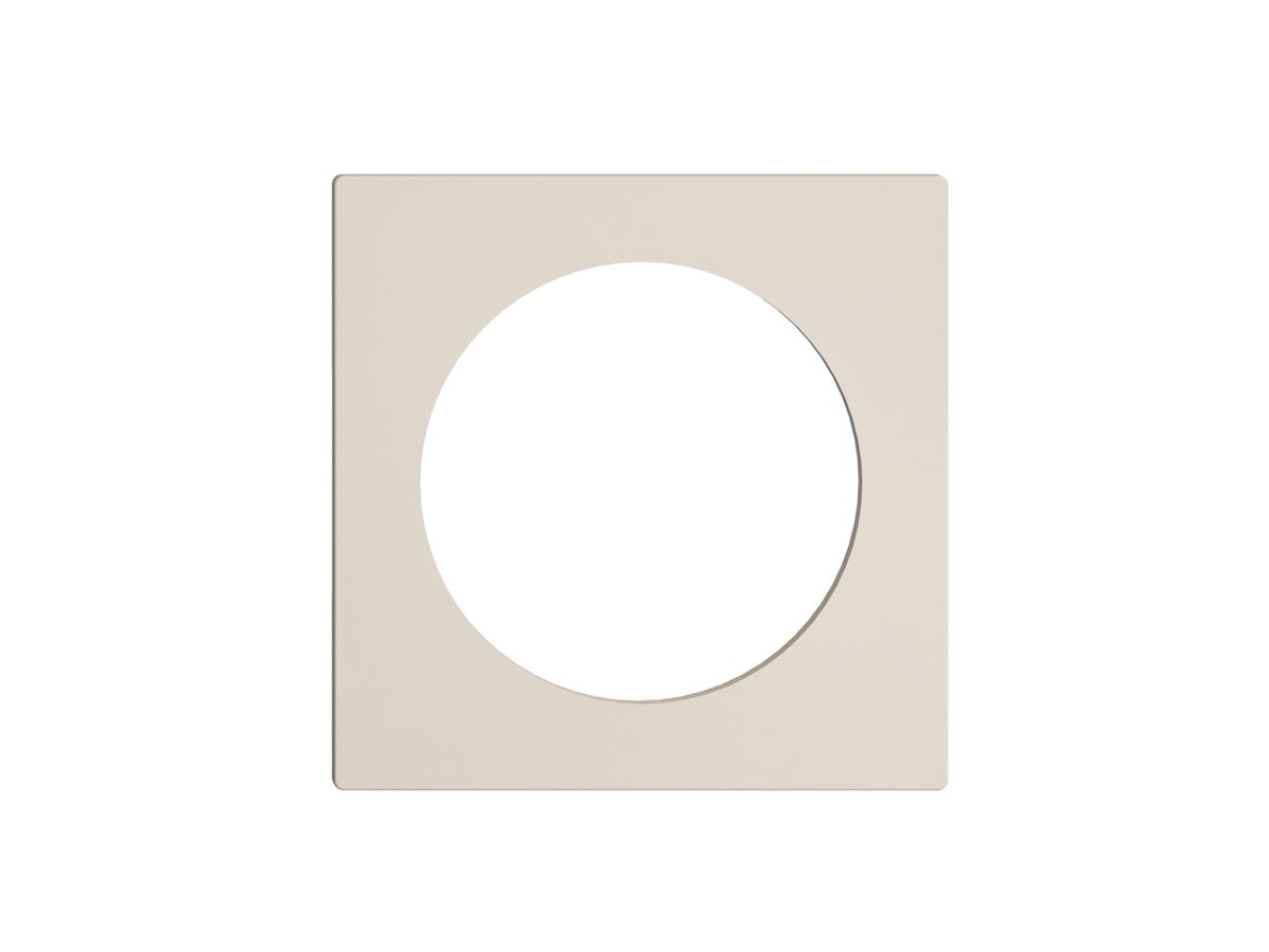 Frontplatte EDIZIOdue crema, mit Bohrung 43mm