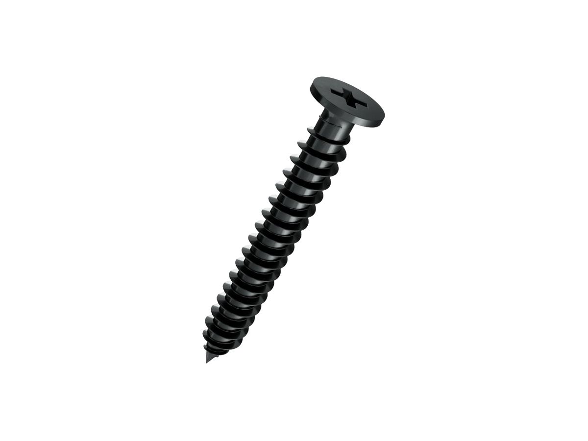 Holzschraube FERRONORM Trompetenkopf PH 2 Ø5.2×38mm Stahl 5.8 phosphatiert