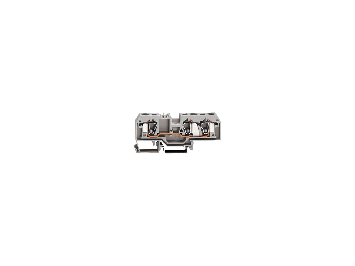 Klemme 3L WAGO 10mm² grau
