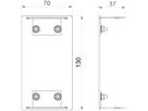 Endstück Bettermann GEK-A 70×130mm reinweiss