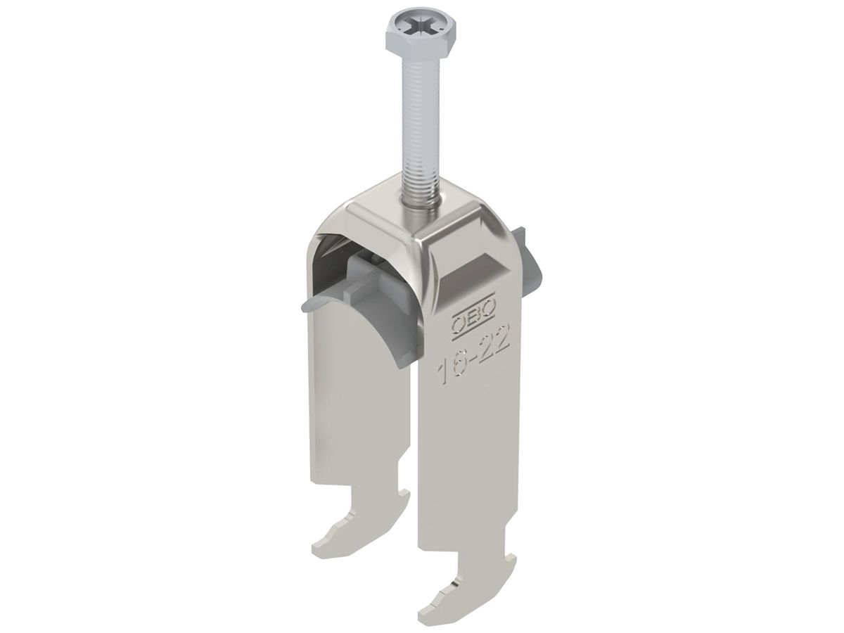 Schnellverleger BET 2056 H-Fuss Kunststoff 16…22mm 2×Kabel A2 1.4301