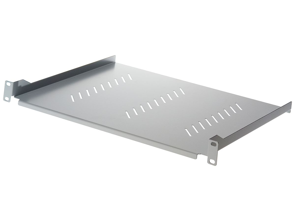 Geräteboden R&Mfreenet 19"×350mm 1HE 15kg grau