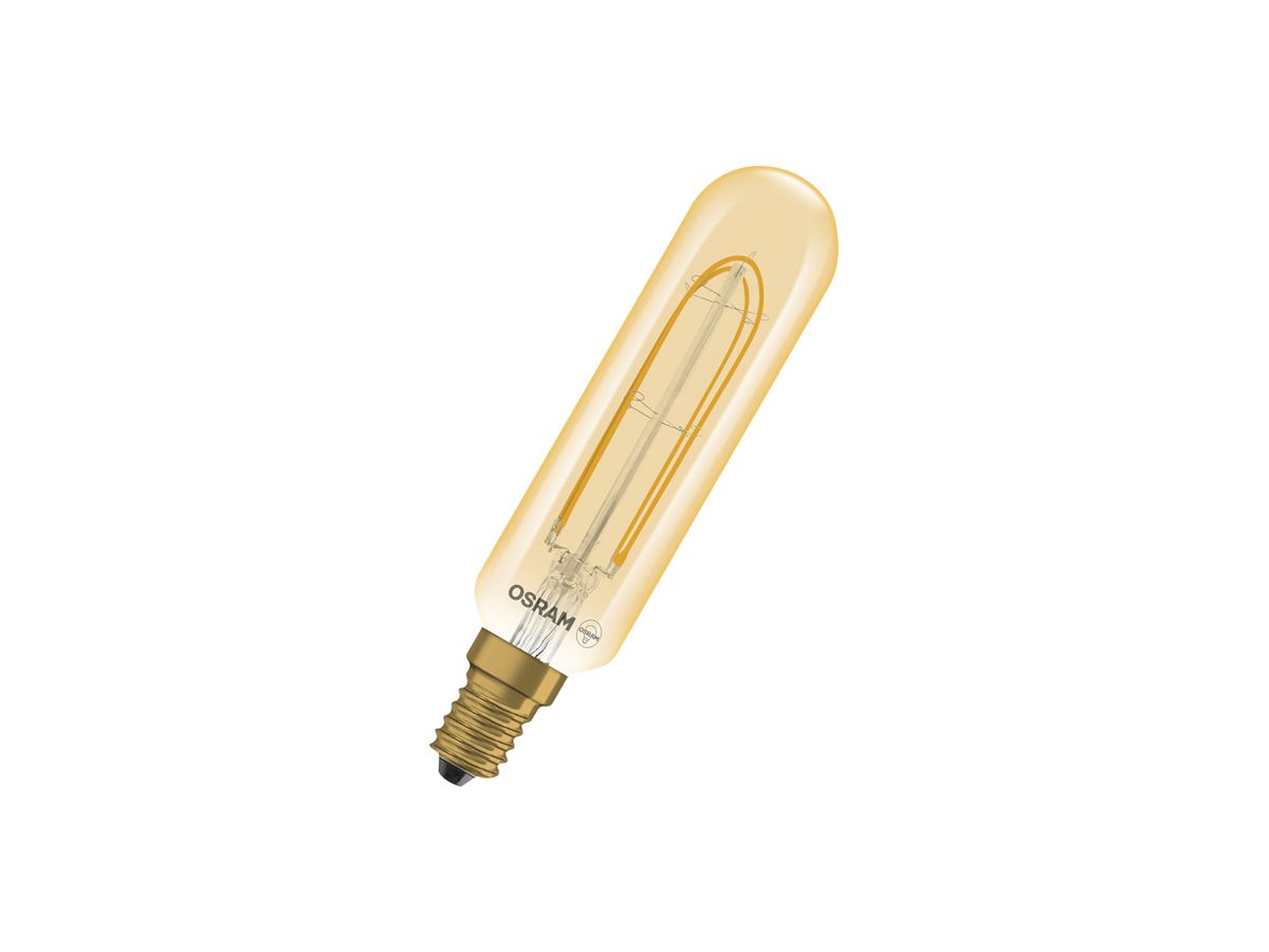 LED-Lampe LEDVANCE Vintage 1906 E14 4.8W 2200K klar/gold 320° DIM Ø28×125mm