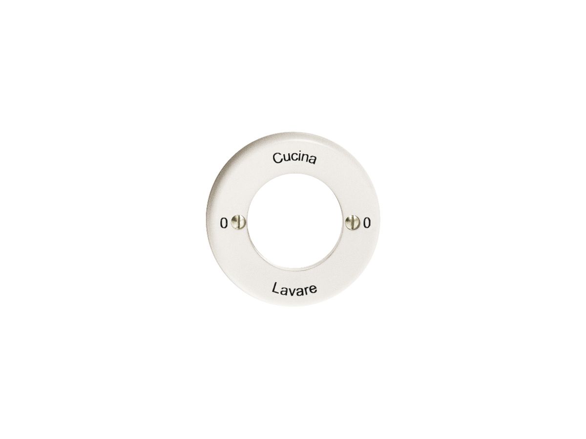 Frontset 0-Cuccina-0-Lavare weiss für Schlüsselschalter FH