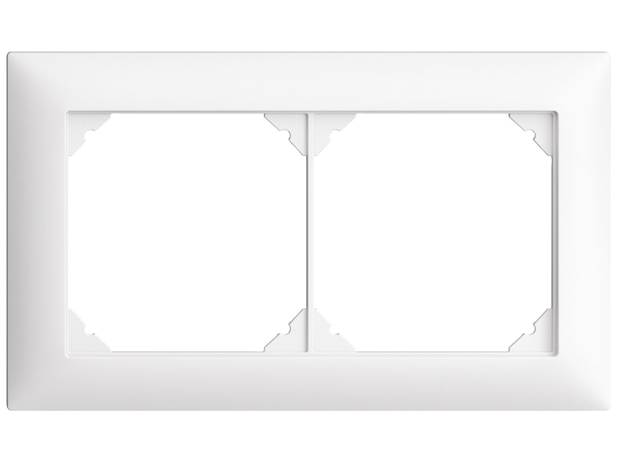 UP-Kopfzeile EDIZIOdue SNAPFIX® 1×2 horizontal 148×88mm weiss
