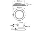 LED-Downlight ESYLUX ELSA-2 Ø180 ON/OFF 9W 3000K, 850lm, weiss