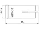 Einschlagdübel BET EA II M10 Ø12×30mm St galvanisch/ elektrolytisch verz.
