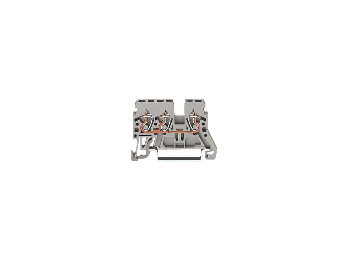 Durchgangsklemme WAGO 4mm² 3L grau