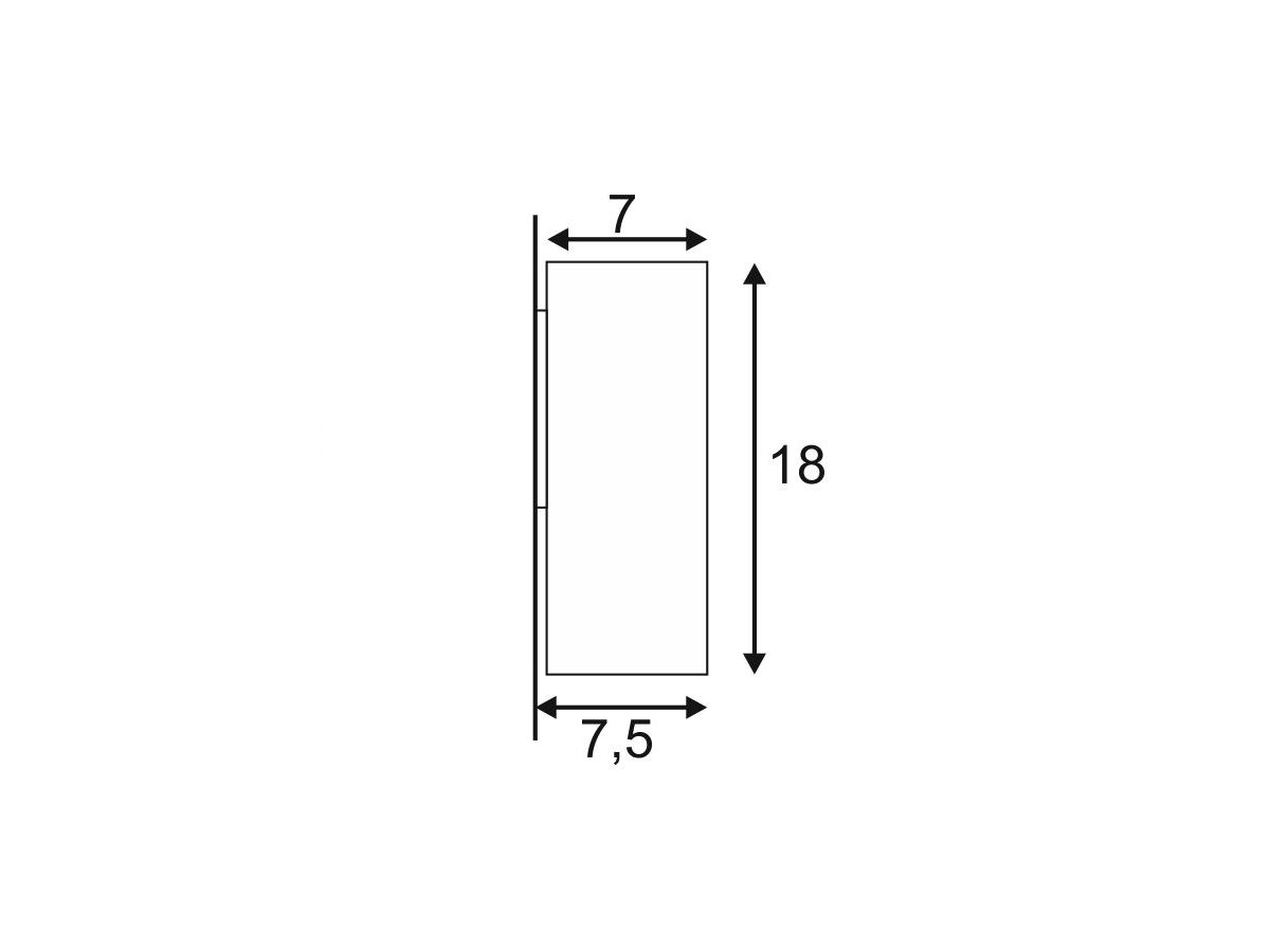 Wandleuchte SLV THEO WALL OUT, GU10 35W IP44 silbergrau