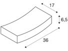 Wandleuchte SLV GL 102 CURVE, R7s 100W Gips IP20 weiss