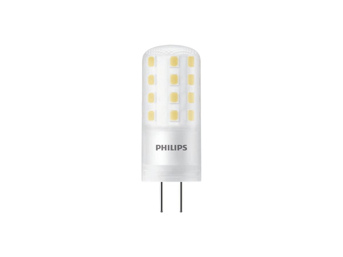 LED-Lampe Philips CorePro GY6.35 12V 4.2W 470lm 2700K DIM Ø18×50mm mattiert