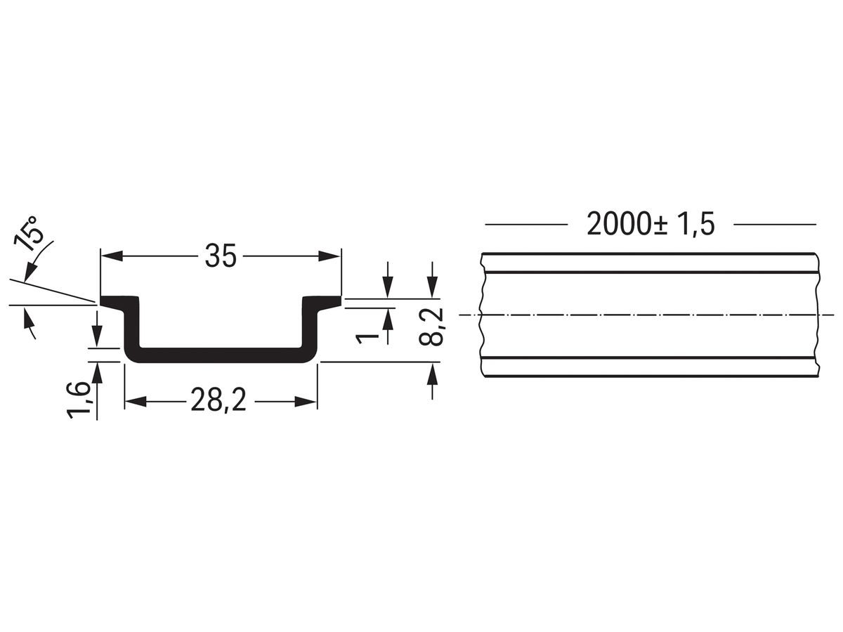 Profilschiene WAGO Al EN50022-35