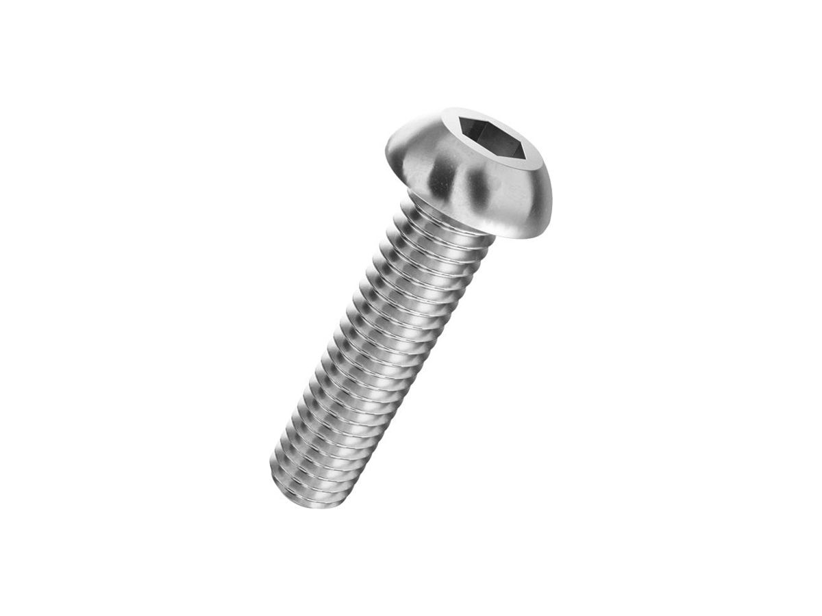 Linsenkopf-Schraube SFS Ferronorm ohne Schaft M3×10mm ISO7380 100 Stück