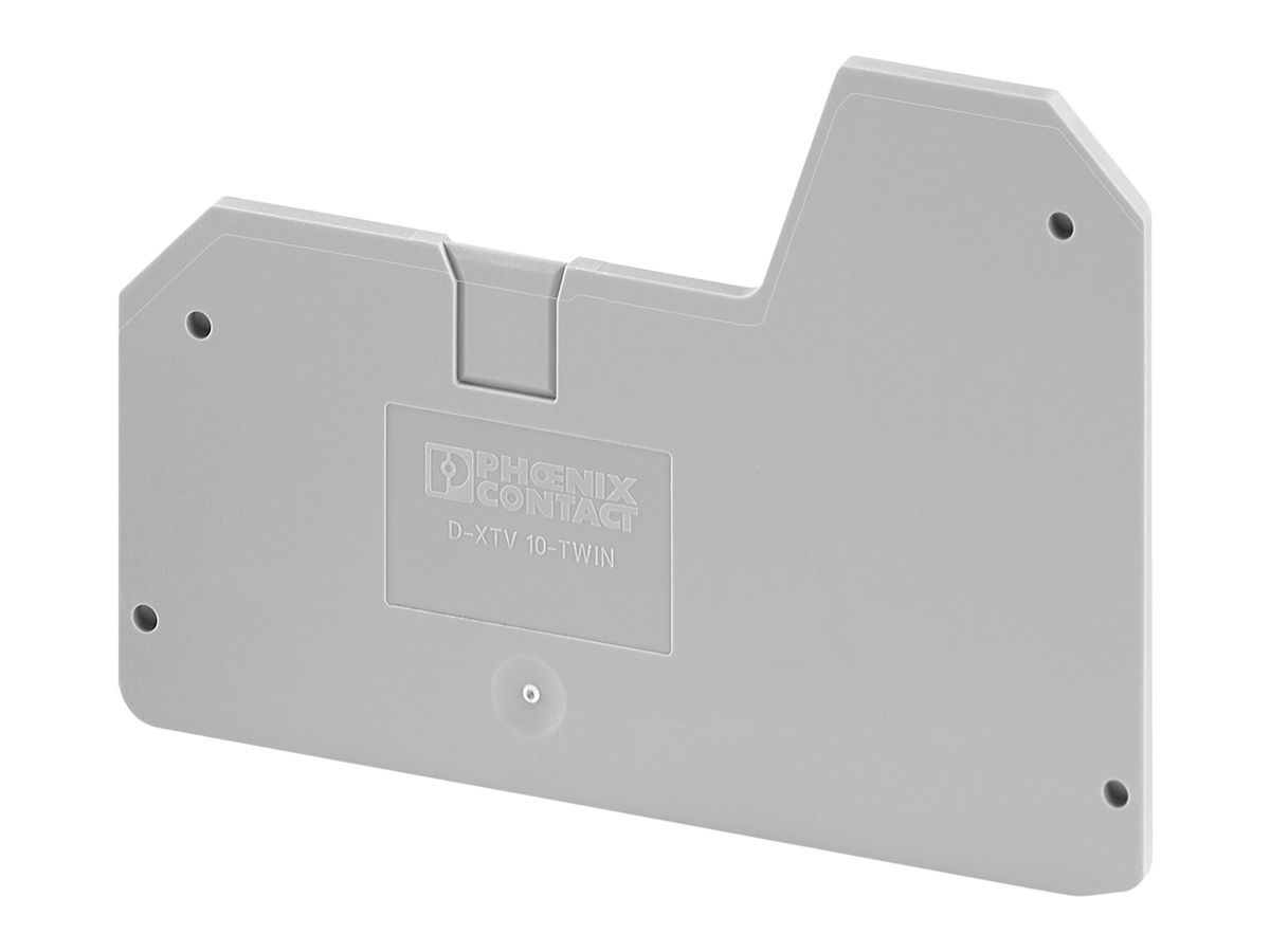 Abschlussdeckel PX D-XTV 10-TWIN 89.1×2.2×62.3mm grau