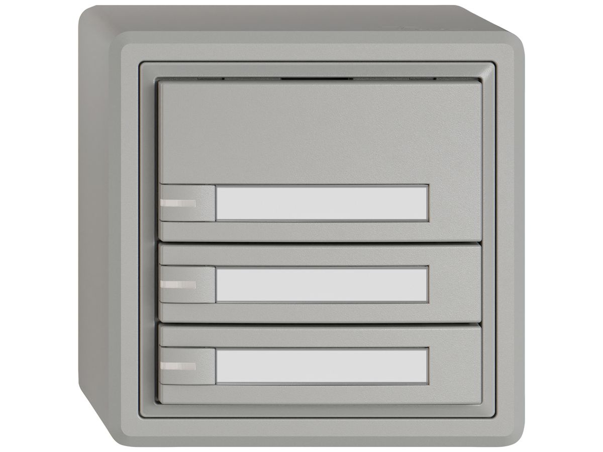 AP-KNX-Taster RGB EDIZIO.liv SNAPFIX® Temperaturfüh.RGB-LED Pap.3×T 1-Tbed.hgu