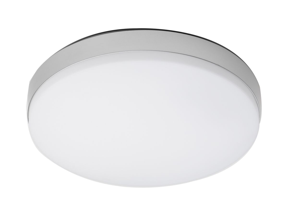 LED-Decken-/Wandleuchte PASO2 Ø275mm 20W 3000…5700K IP54 Notleuchte silber