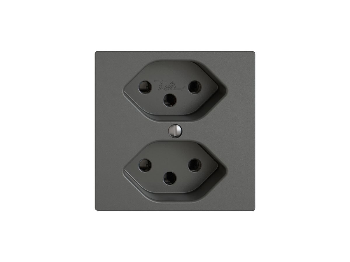 Steckdose EDIZIO.liv SNAPFIX® 2×T13 dgu