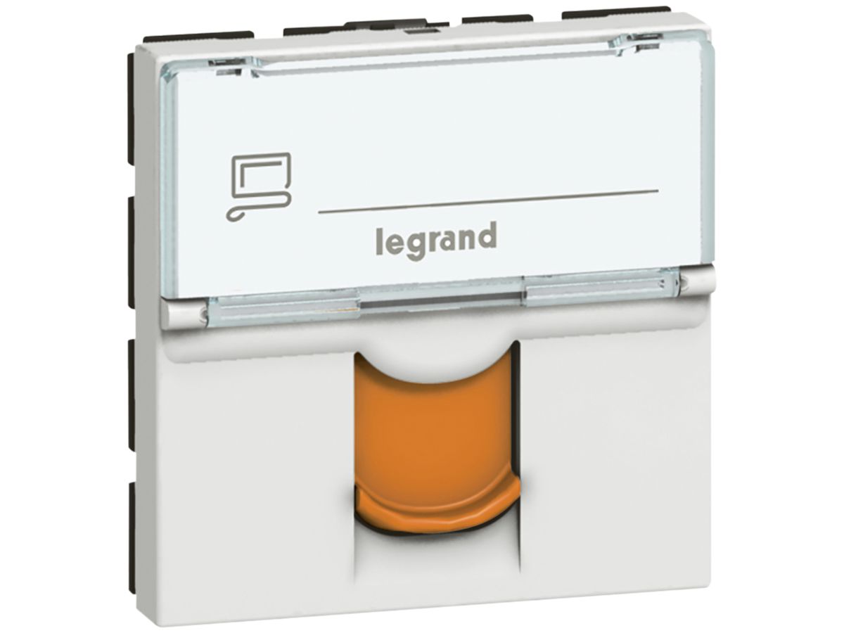 EB-Dose MOS FTP 1×RJ45 weiss/orange Kat.6 2 Module