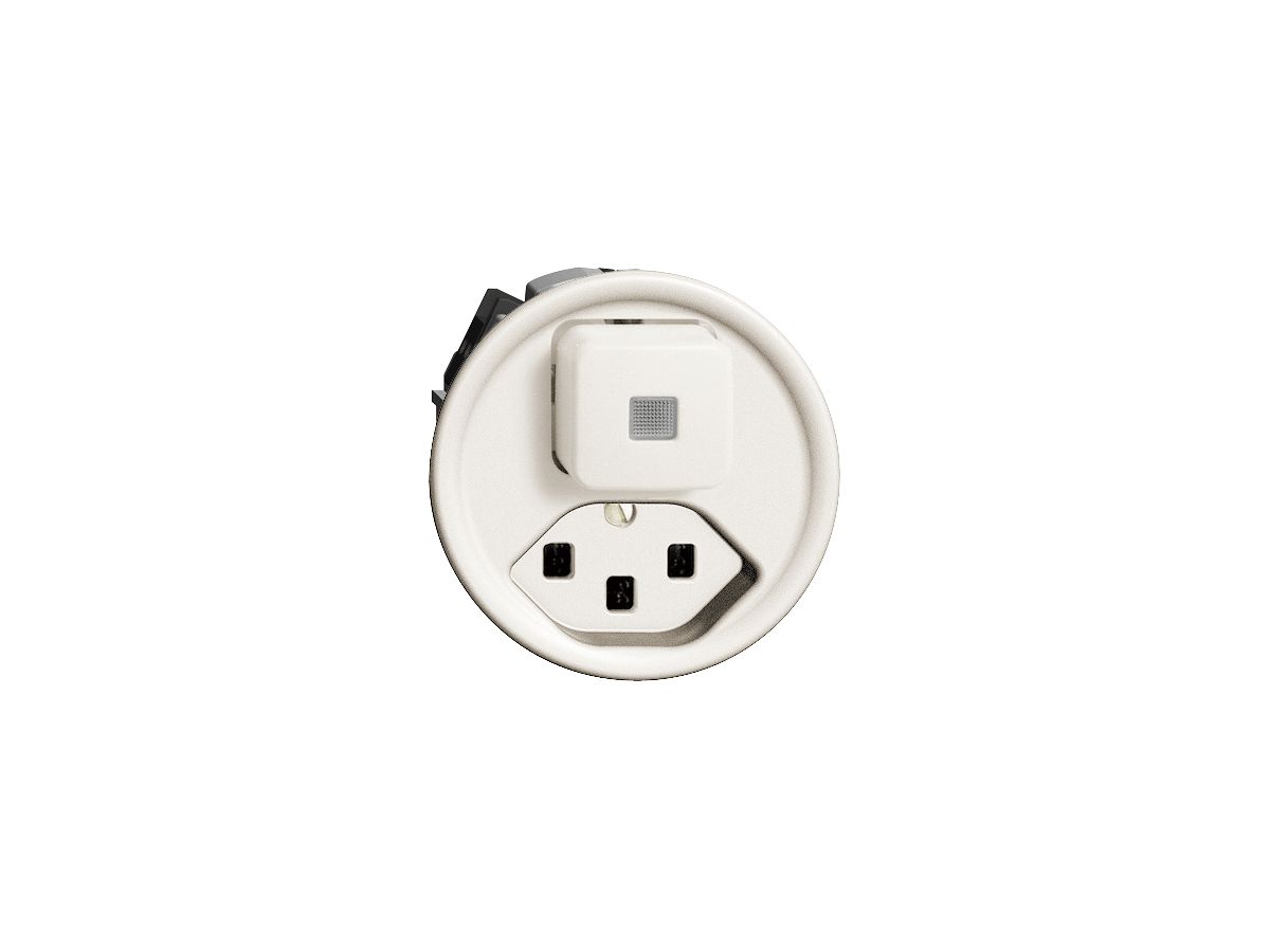 Leuchtkombination LS 6/1L+T23 16A weiss FH mit Linse, LED gelb