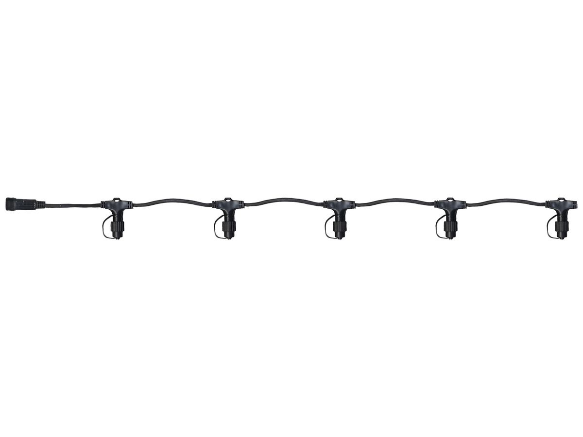 Verteilerkabel System 24 Extra, 1.5m, schwarz, mit 5 Schraubabgängen