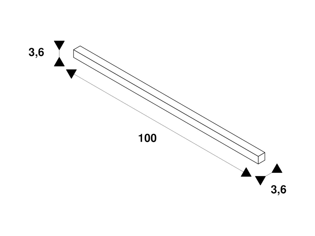 AP-Stromschiene SLV S-TRACK 3~ DALI 220…240V 1000mm Aluminium weiss