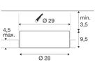 EB-LED-Deckenleuchte SLV MEDO 30 8W 1150lm 930/940K 70° Ø280mm weiss