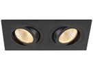 EB-LED-Spot SLV NEW TRIA 14W 640lm 930 38° DIM 170×90mm schwarz 2×Spot