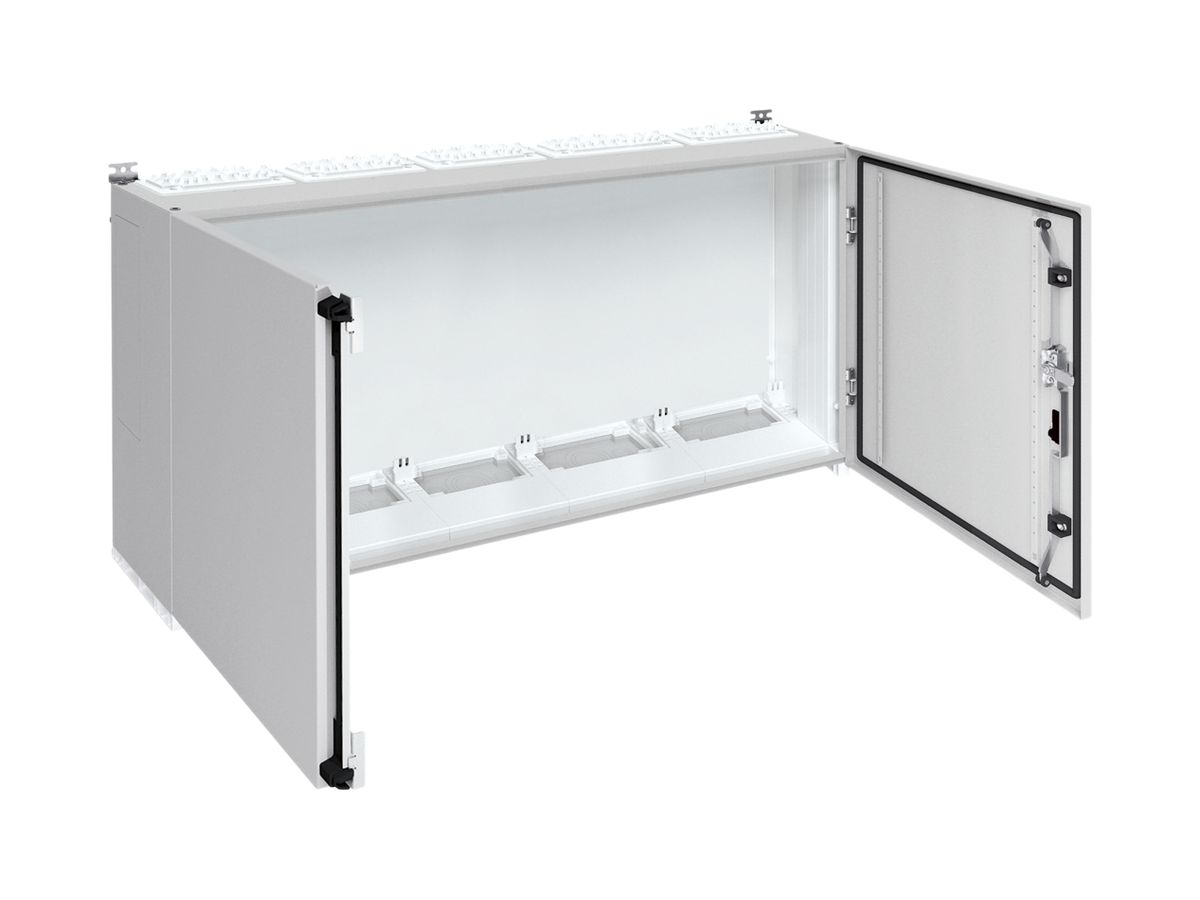 Wandschrank Hager univers mit Volltür SK II IP55 800×1300×275mm RAL 7035