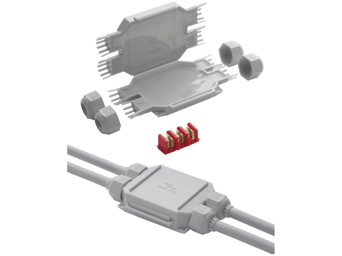 Verbindungsmuffe Raytech BOB4-N, mit Gel, Kabel Ø 8…13mm, IP68 schwarz