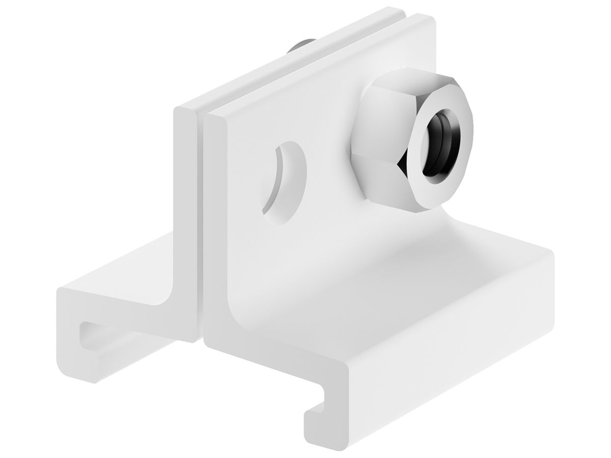 Montageklammer Sylvania ONETRACK Aluminium 25×24×20mm weiss