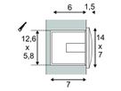 EB-LED-Wandleuchte SLV DOWNUNDER OUT M, 0.96W 155lm 3000K IP55 weiss