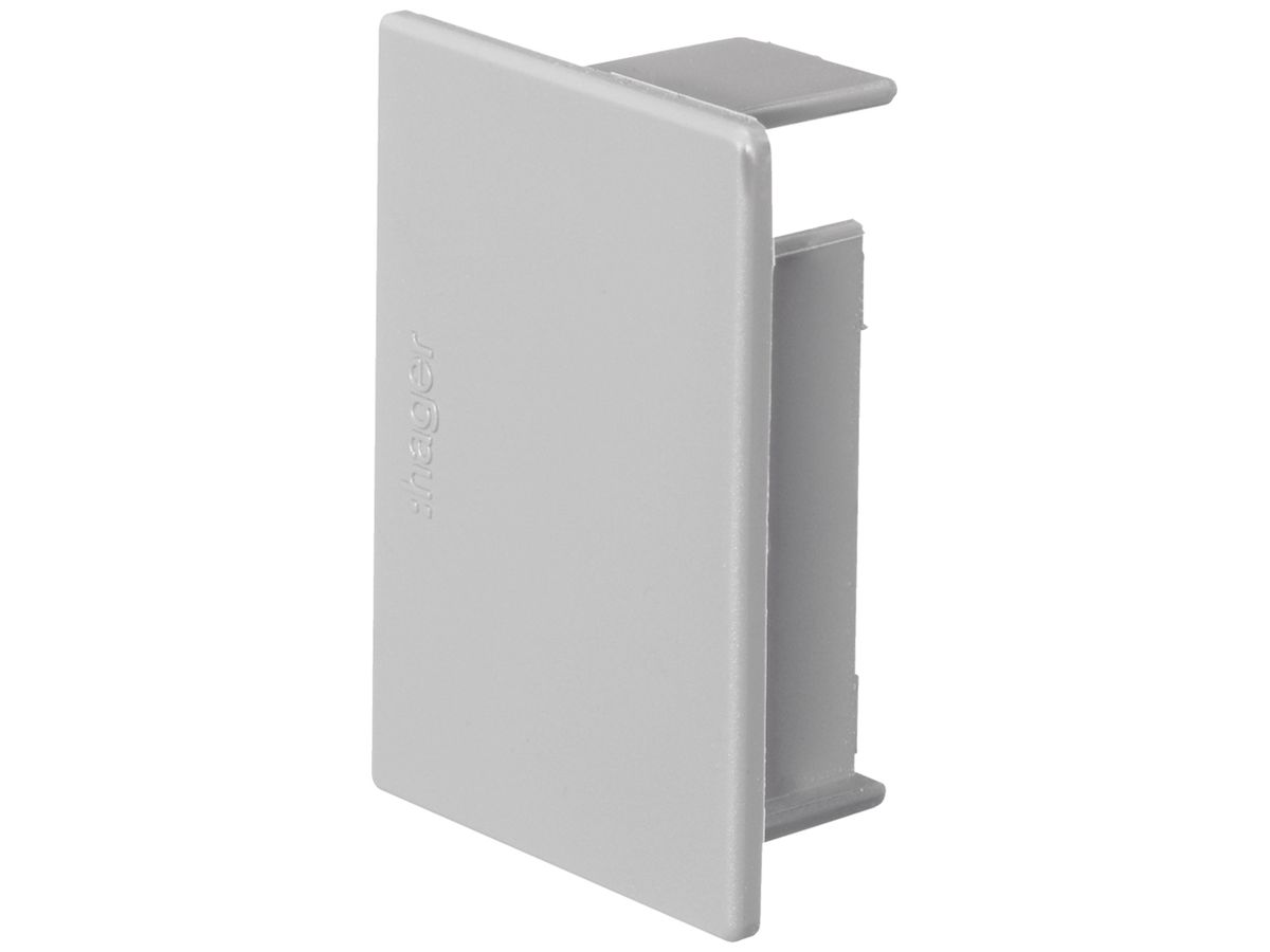 Endstück Hager tehalit.LF/LFH 57×40mm grau IP30