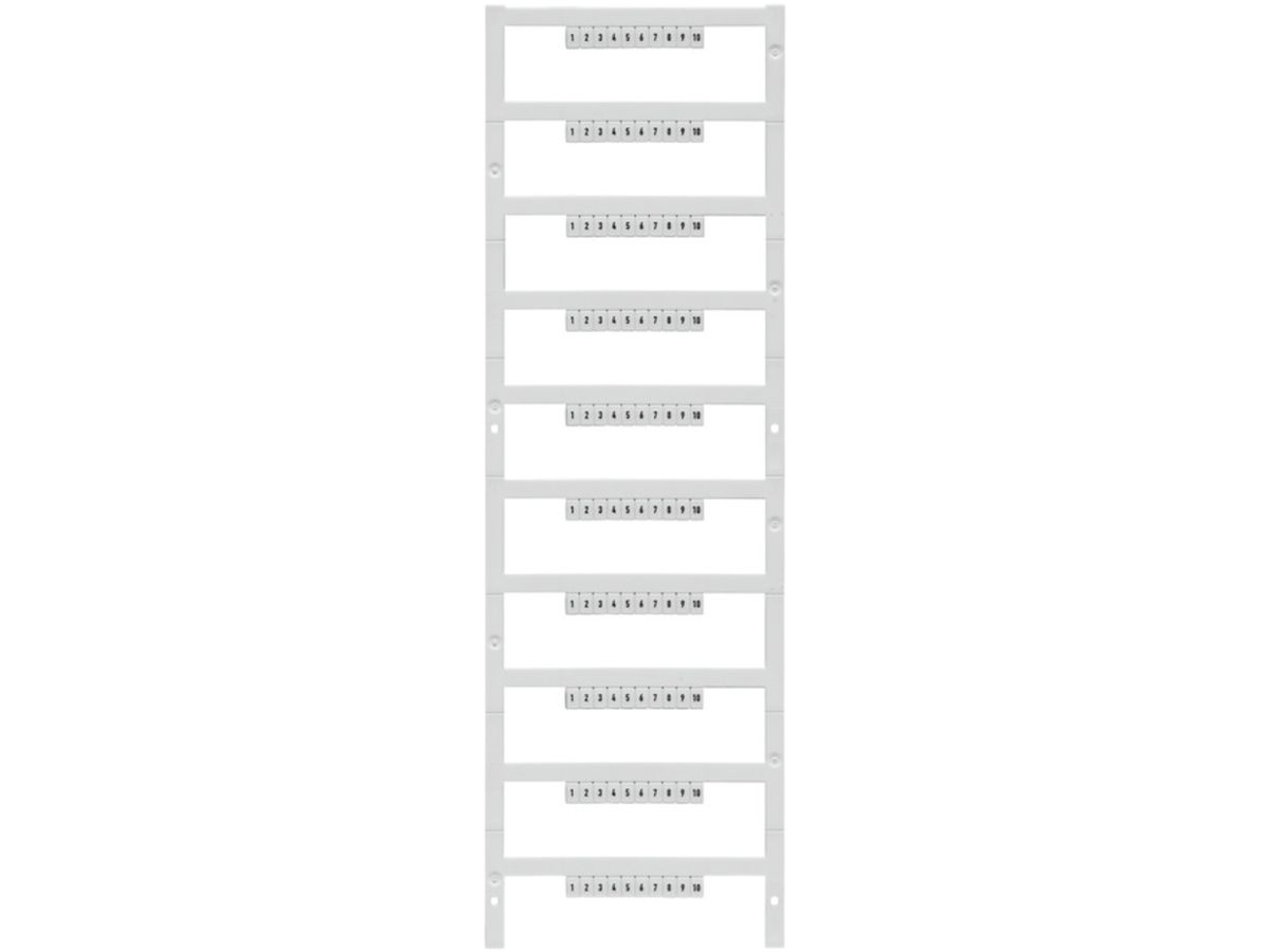 Klemmenmarkierer Weidmüller Dekafix 5/3.5 MC Aufdruck: 111-120, senkrecht weiss