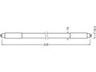 LED-Röhre LEDVANCE G5 40V 7W 1050lm 865 mattiert 549mm
