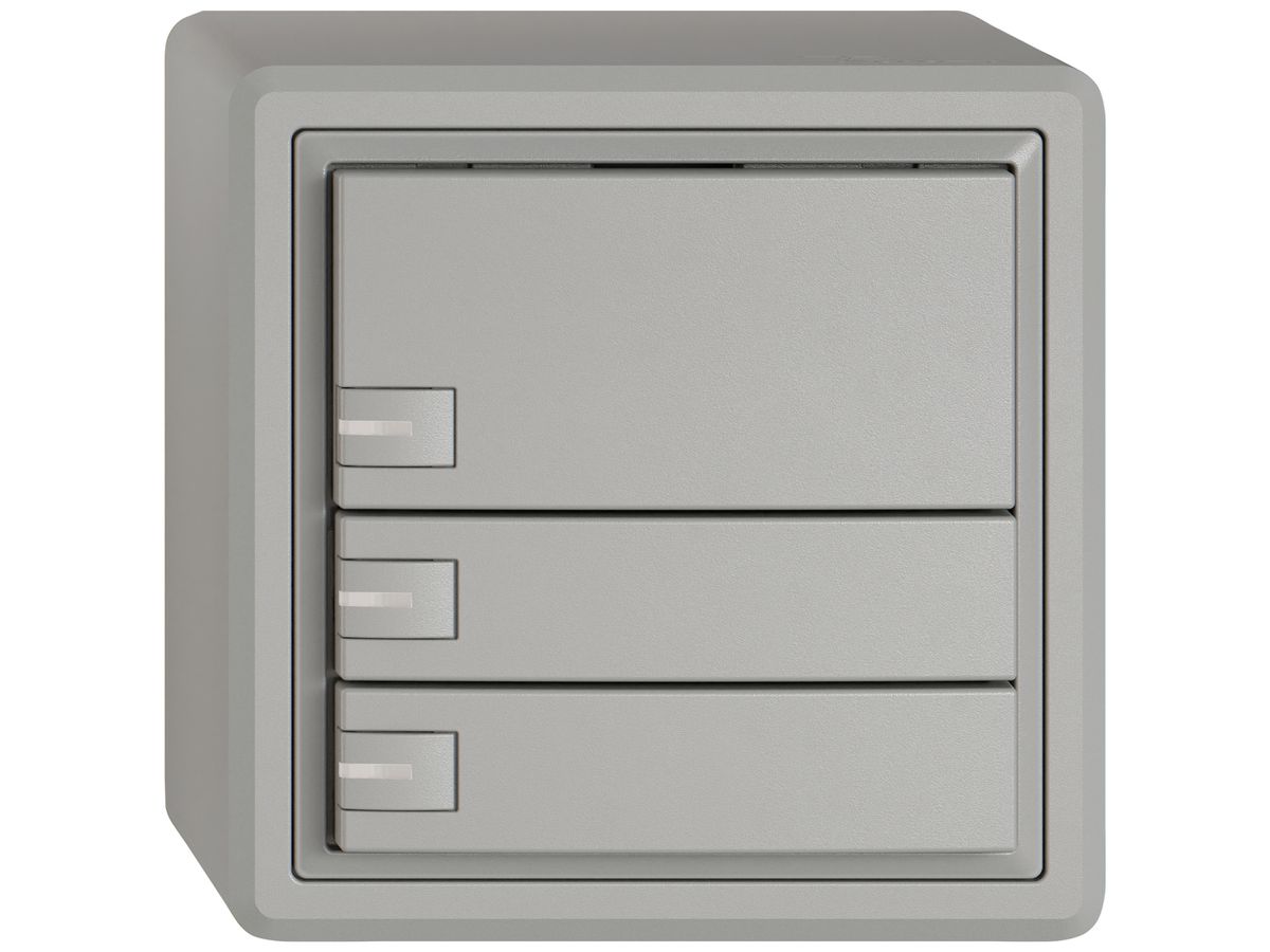 AP-KNX-Taster RGB EDIZIO.liv SNAPFIX® Temperaturfüh.RGB-LED 3×T 1-Tbed.hgu