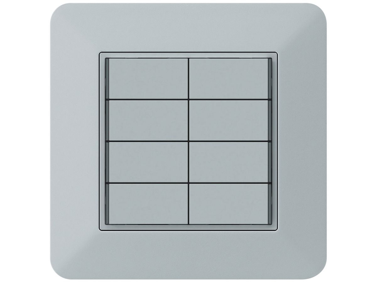 UP-Taster KNX KTR 8×Tasten 8×Betätigungspunkte LED grau