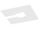 Abdeckung SLV Stahl 100×100×0.4mm weiss