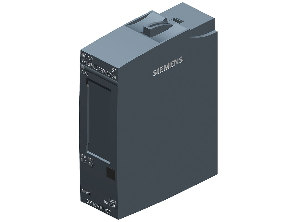 SPS-Relaismodul Siemens SIMATIC ET200SP RQ 4×120VDC/230VAC/2A ST B0/B1 CC40