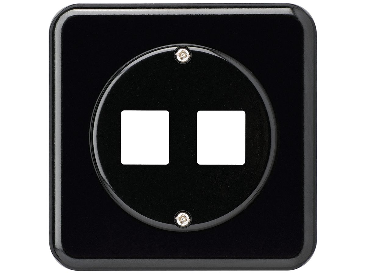 UP-Montageset HMS basico C für 2 Module schwarz