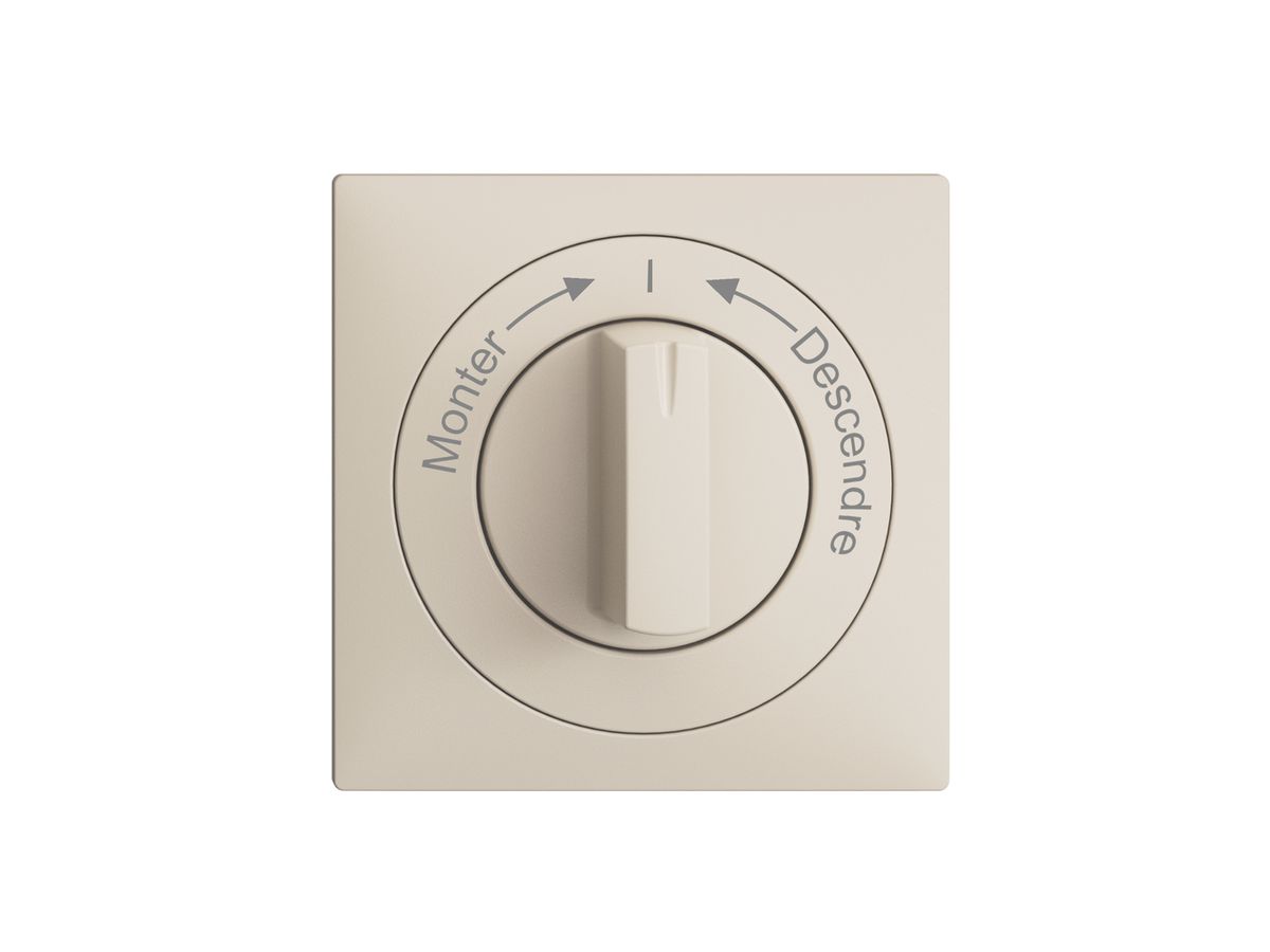 Frontset Monter->I<-Descendre EDIZIOdue 60×60mm crema