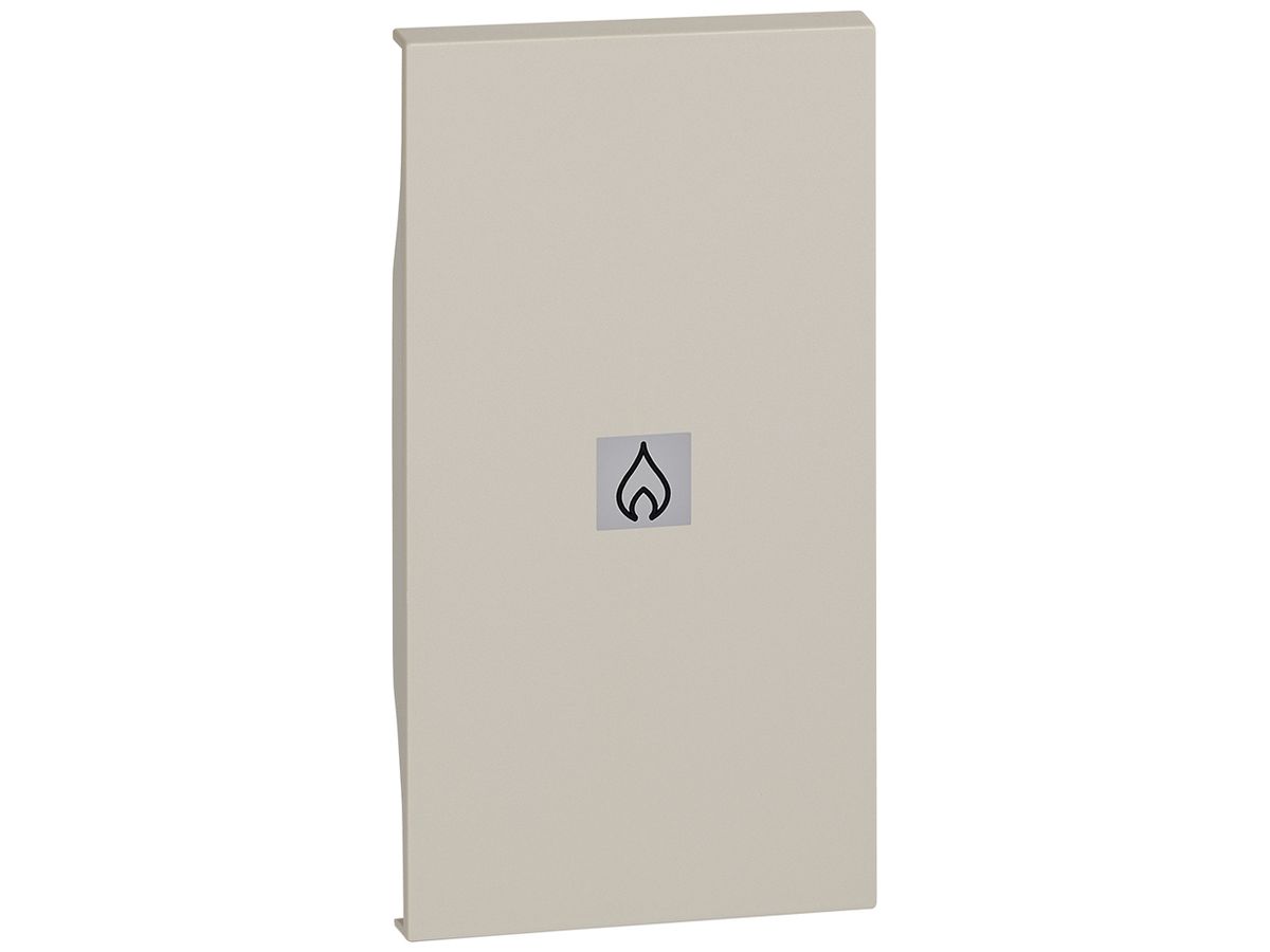 Tastenabdeckung Living Now 2 Module beleuchtbar mit Symbol Feuer sand