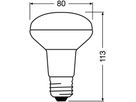 LED-Lampe PARATHOM R80 60 E27 4.3W 827 350lm 36°